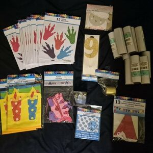Colorful Handprint Party Decoration Set